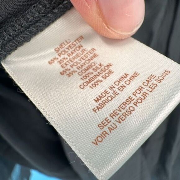 La Rok Sleeveless Lined Spaghetti Strap Sheer Tank Top Black Medium Asymmetrical - Picture 4 of 12